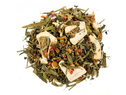 Karibský polibek - aromatizovaný sypaný zelený a černý čaj 80 g