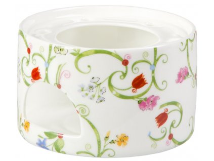 Fleurette - Fine Bone China porcelánový ohřívák na čajovou konvici, květiny