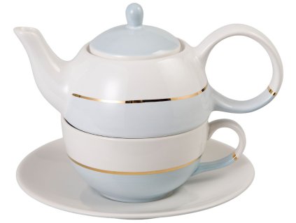 Lieske - keramická čajová souprava 0,2 l/0,4 l, tea for one, modrá