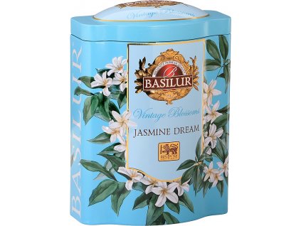 Vintage Blossoms Jasmine Dream - černý aromatizovaný sypaný čaj v plechové dóze 100 g