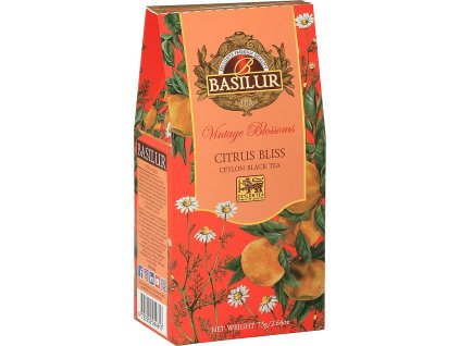 Vintage Blossoms Citrus Bliss - černý aromatizovaný sypaný čaj 75g