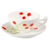 Caprice - Fine Bone China, porcelánový šálek s podšálkem, 0,35 l, vlčí mák