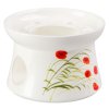 Caprice - Fine Bone China porcelánový ohřívák na čajovou konvici, vlčí mák