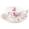 Cherry Blossom - Fine Bone China porcelánový šálek s podšálkem 0,18 l, třešeň