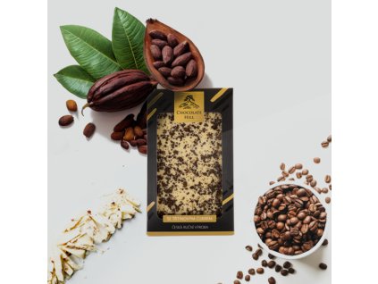 bila cokolada s kavou