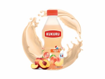 Kukuru Peach Yoghurt Nata De Coco 280ml THA