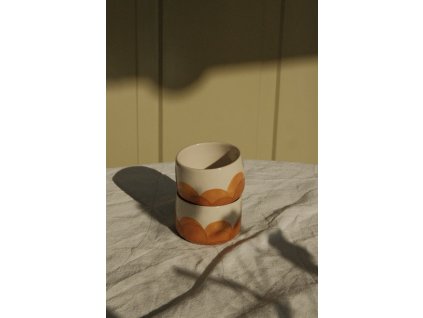 Espresso pohárik oranžový