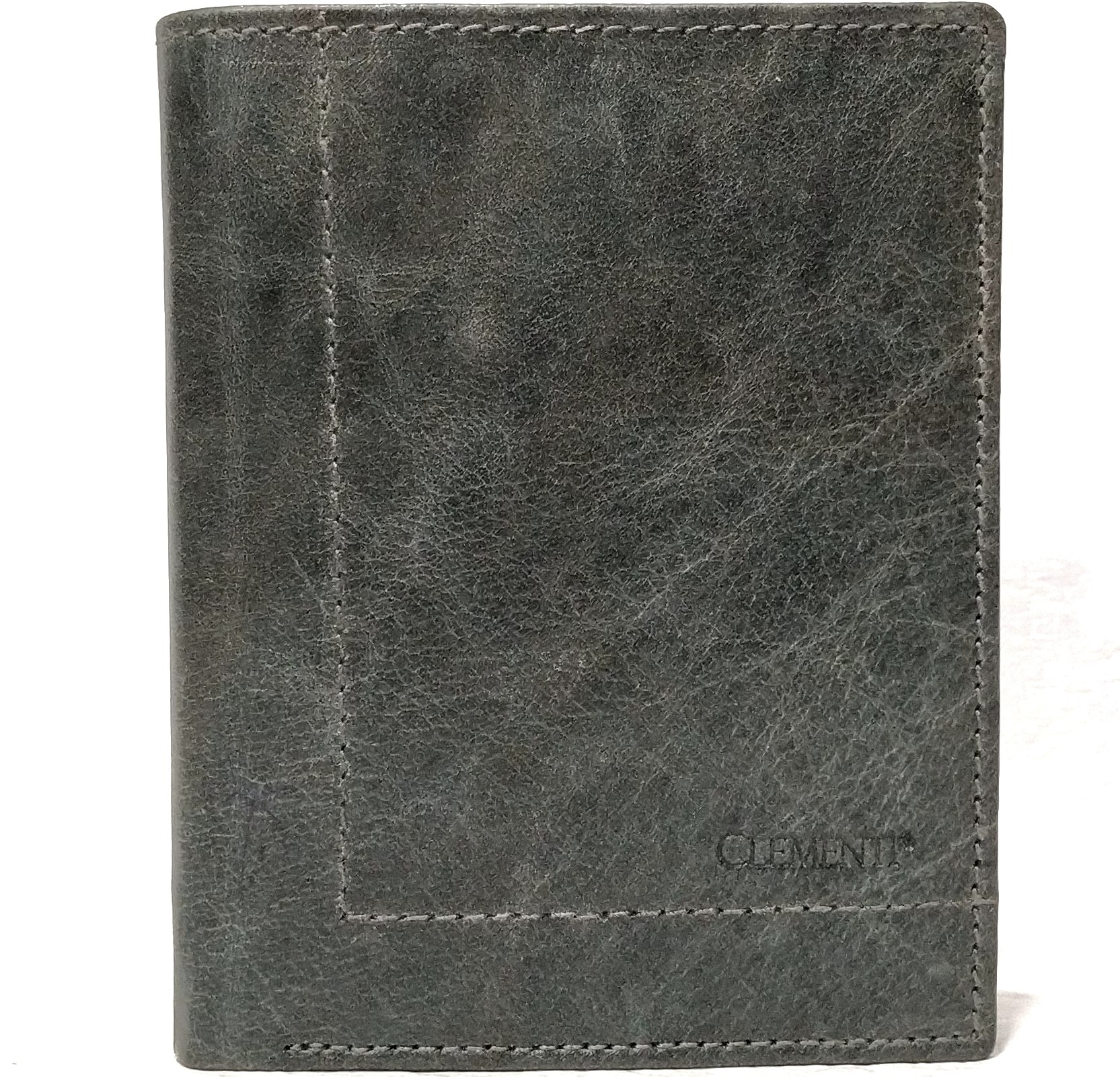 Pánská peněženka na výšku kožená Clementi GRV šedá