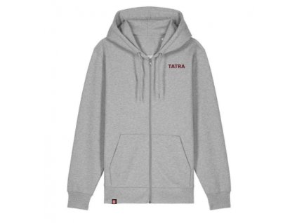 mikina zip šedá 1