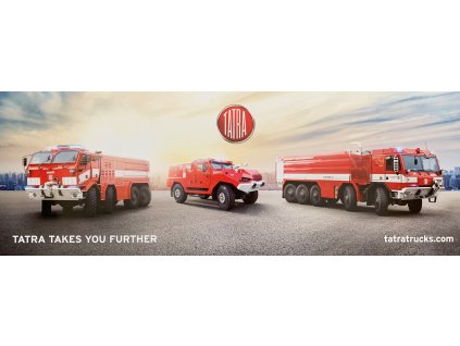 PLAKÁT HASIČSKÉ SPECIÁLY - TROJICE / Poster Firefighting Trucks