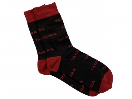 Ponožky pánské - černé s logem TATRA / Design Mens Socks Black with logo