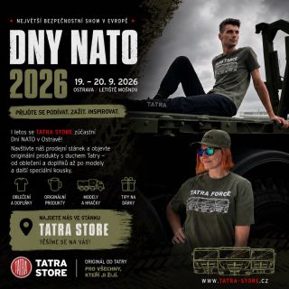 DNY NATO se blíží! Přijďte nás navštívit do našeho stánku TATRA STORE, těšíme se na vás. 🚛💪 #tatrastore #tatratrucks...