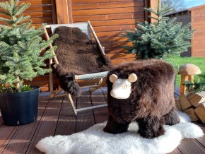 Tatra grizzly dřevěná stolička židle medvěd hnědý