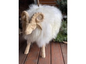 DŘEVĚNÁ STOLIČKA ŽIDLE OVEČKA BERAN VELKÁ 60X80X35CM