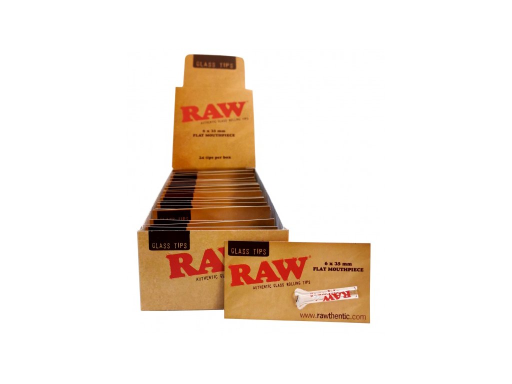 1242 raw glass tip flat skleneny filter