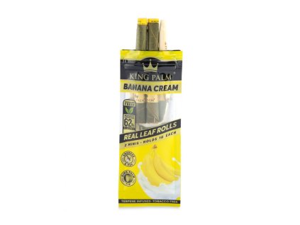 King Palm 2 Mini Rolls Banana Cream