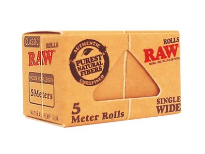 RAW Classic Single Wide Rolls Rolling Papers 5m