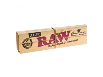 1563 raw classic connoisseur kingsize slim pre rolled tips