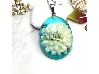 CHRYZAMTEMA BIELA v MODROM OVAL XL (7)