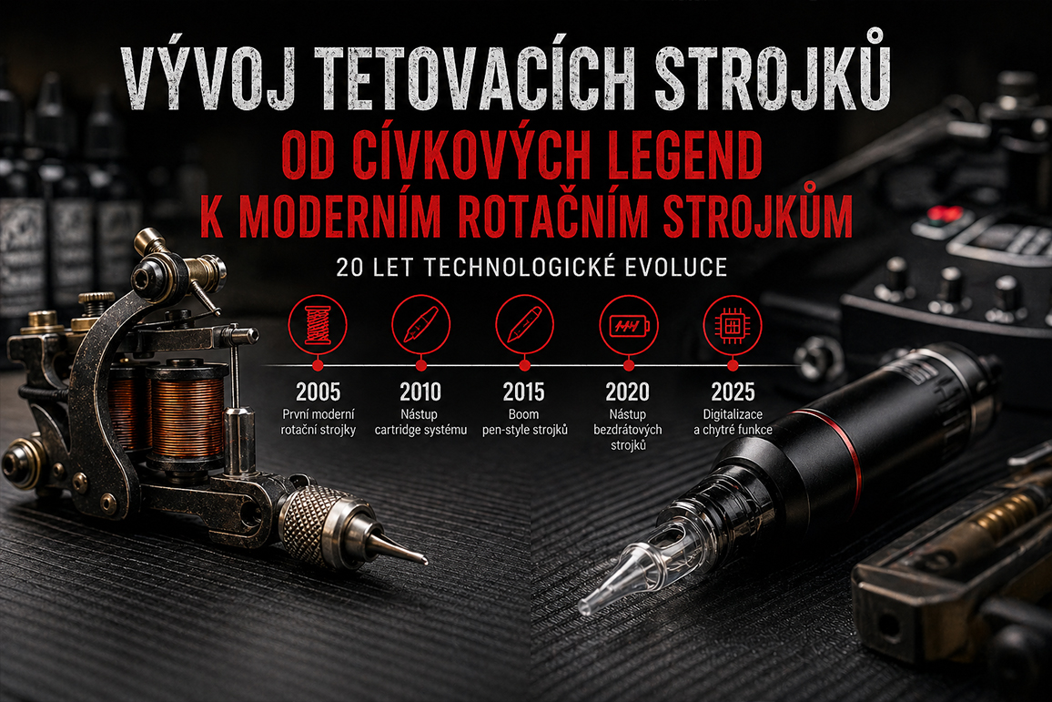 Vývoj tetovacích strojků v posledních 20 letech