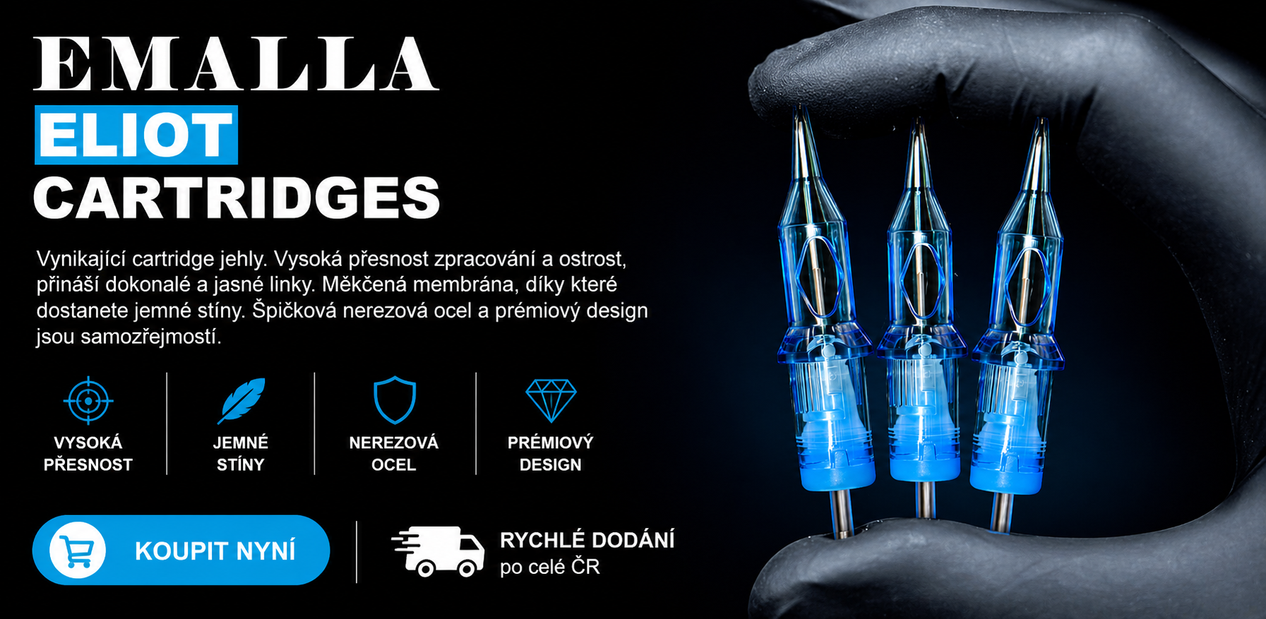 Cartridge Emalla Eliot skladem! Klikni pro zobrazení zboží.