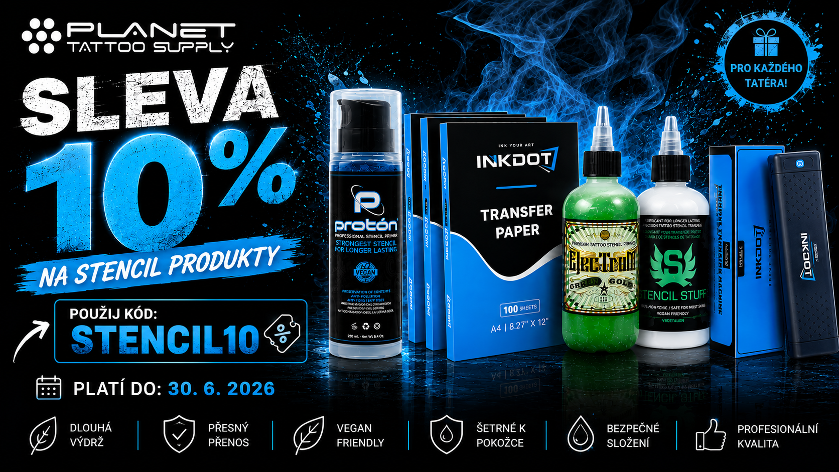 Sleva 10% na produkty kategorie příprava motivů