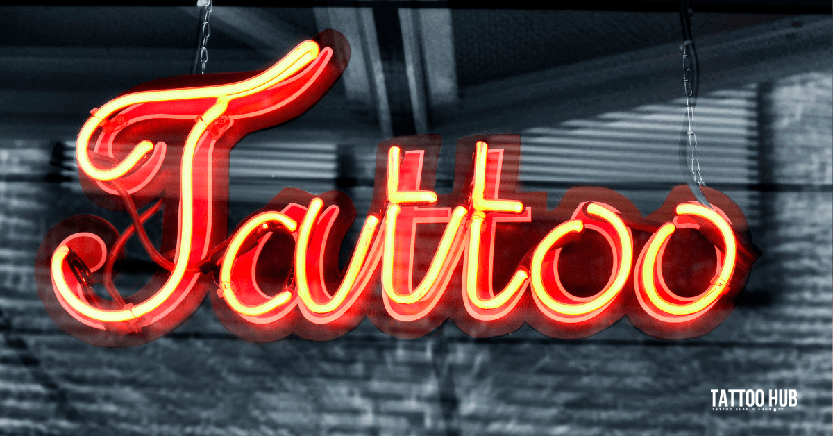 nápis tattoo studio