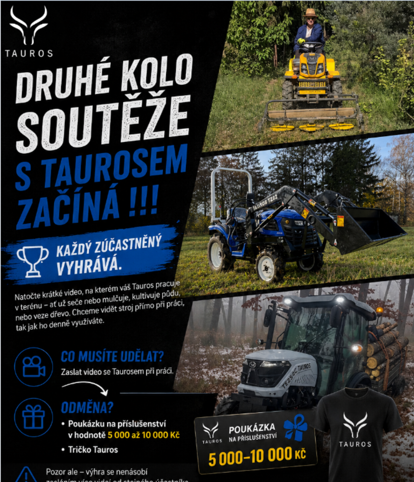 Druhé kolo soutěže s Taurosem právě začíná !!!