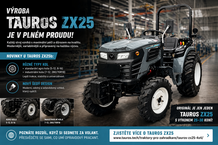 Výroba Tauros ZX25 je v plném proudu!