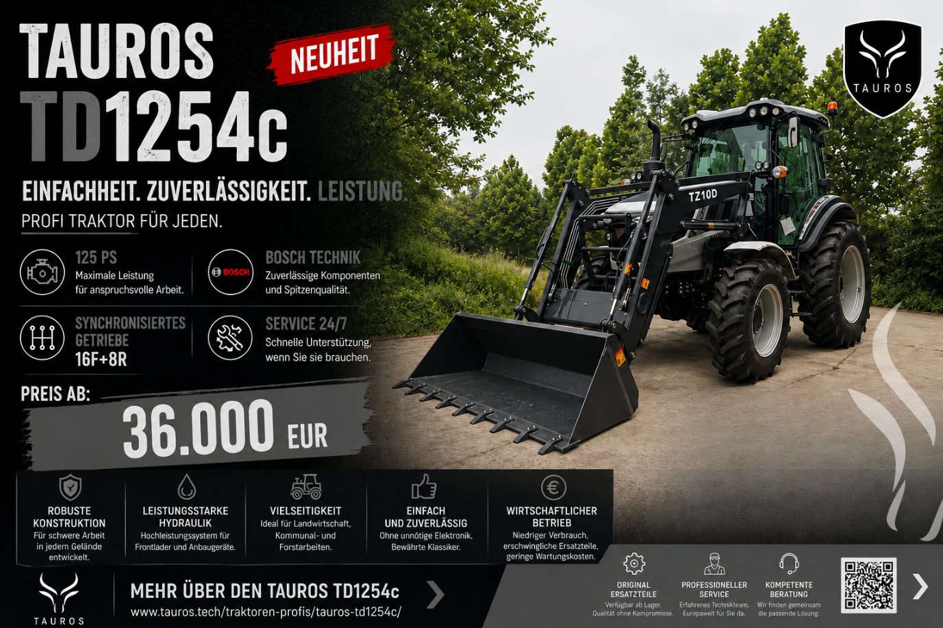 TAUROS TD1254C ist endlich DA!!!
