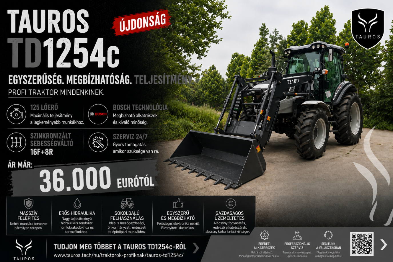 A TAUROS TD1254C végre ITT!!!