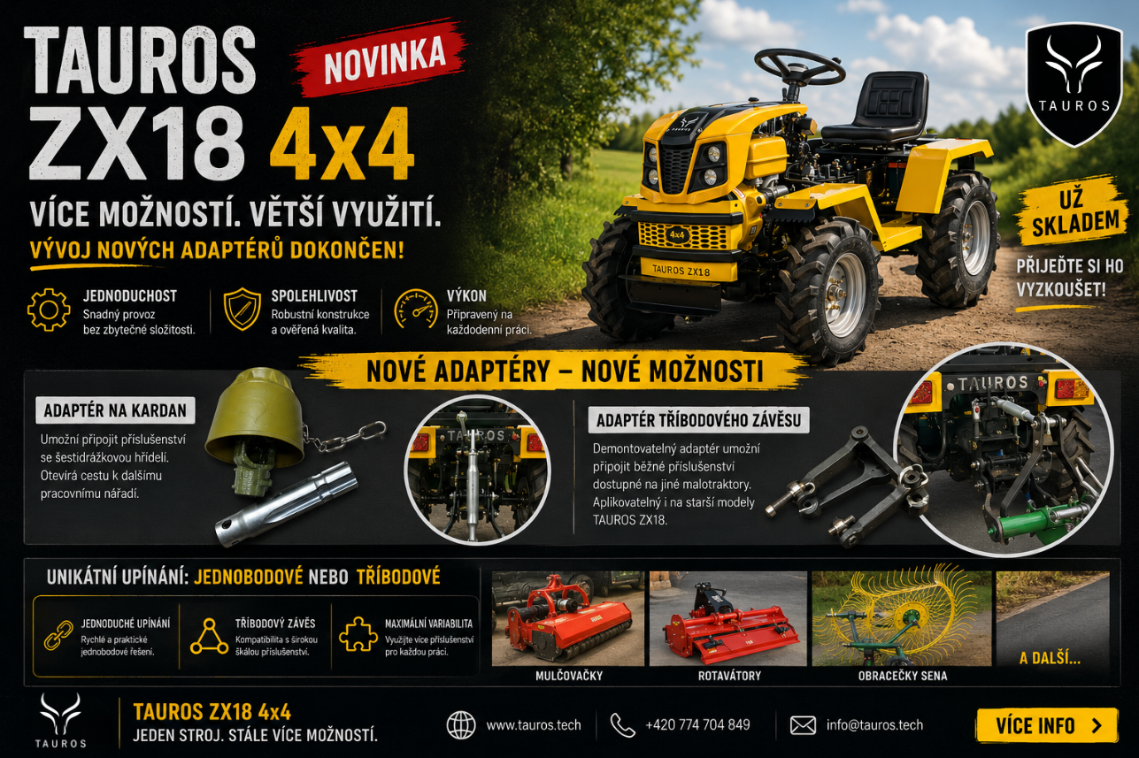 Vyvinuli jsme TBZ pro TAUROS ZX18 4x4!!!