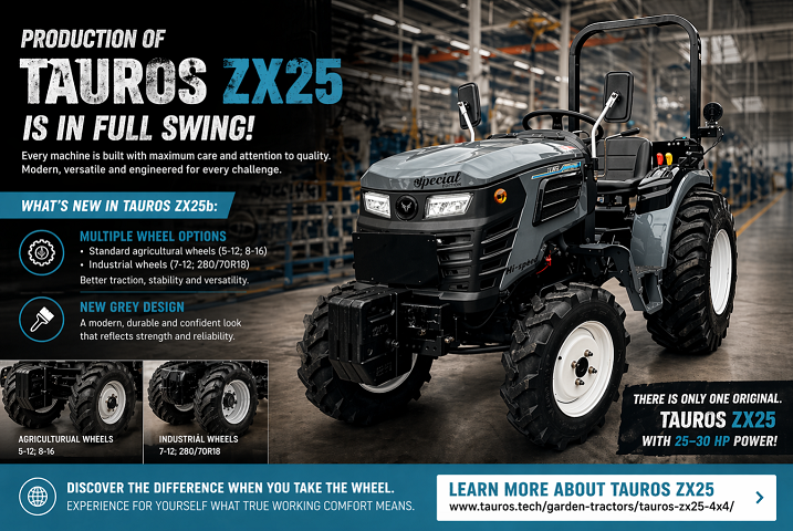Production of the Tauros ZX25 is in full swing!