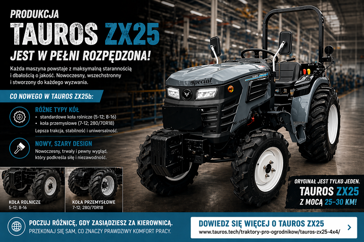 Produkcja Taurosa ZX25 idzie pełną parą!