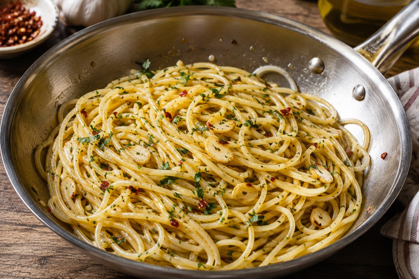 RECEPT na 20 minút - Spaghetti aglio, olio e peperoncino