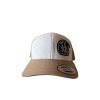 Truckerka s nášivkou (kávová/bílá/kávová)