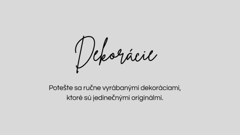 Dekorácie