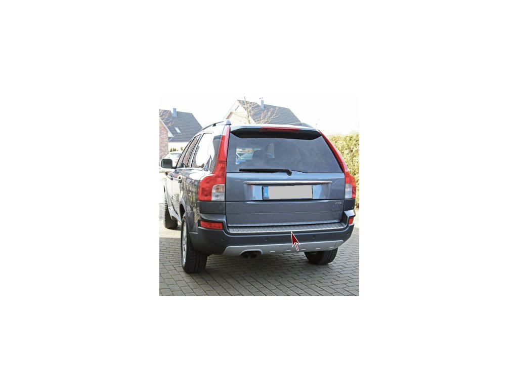 Nerezová lišta na hranu kufru Volvo XC90 MK1 matná 01web