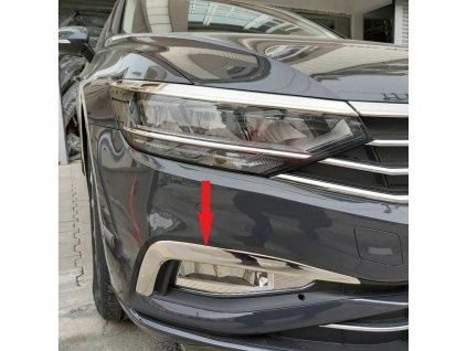 Nerezové rámečky mlhovek Volkswagen Passat B8 facelift 01