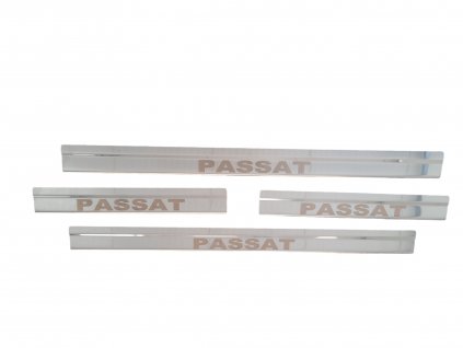 Nerezové nástupní lišty Volkswagen Passat B7 lesklé 01