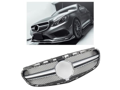 Maska Mercedes Benz W212 S212 facelift stříbrná lišta