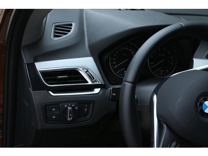 Chrom rámečky ventilace palubka BMW X1 F48 03