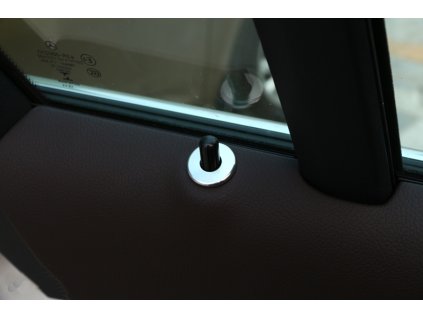 Kroužky na zámky dveří Mercedes W205/W213 stříbrné (4 ks)