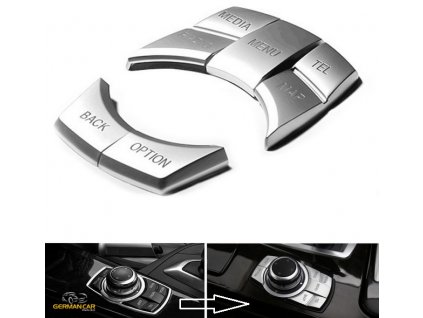 Kryt tlačítek multimediálního panelu BMW F10-F20-F30-F32-F15-F16-F25-F26 chrom