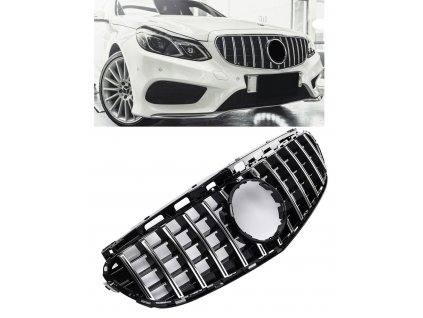 Maska Mercedes Benz W212 S212 GT černá s chromem