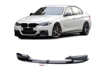 Přední spoiler lízátko BMW 3 F30 F31 touring černý lesklý 01