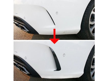 Spoilery aero flaps zadní nárazník Mercedes Benz C W205 předfacelift 01