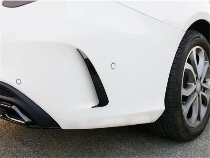 Spoilery aero flaps zadní nárazník Mercedes Benz C W205 předfacelift černý 01