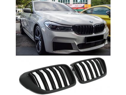 Maska BMW 6 G32 Gran Turismo cerna matna dvojite ledvinky_01