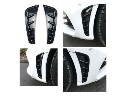 Aero flaps spoiler přední nárazník Mercedes Benz W205 facelift carbon